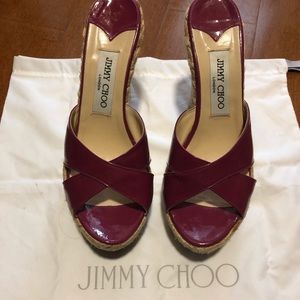 Jimmy choo wedges size 38 Runs small